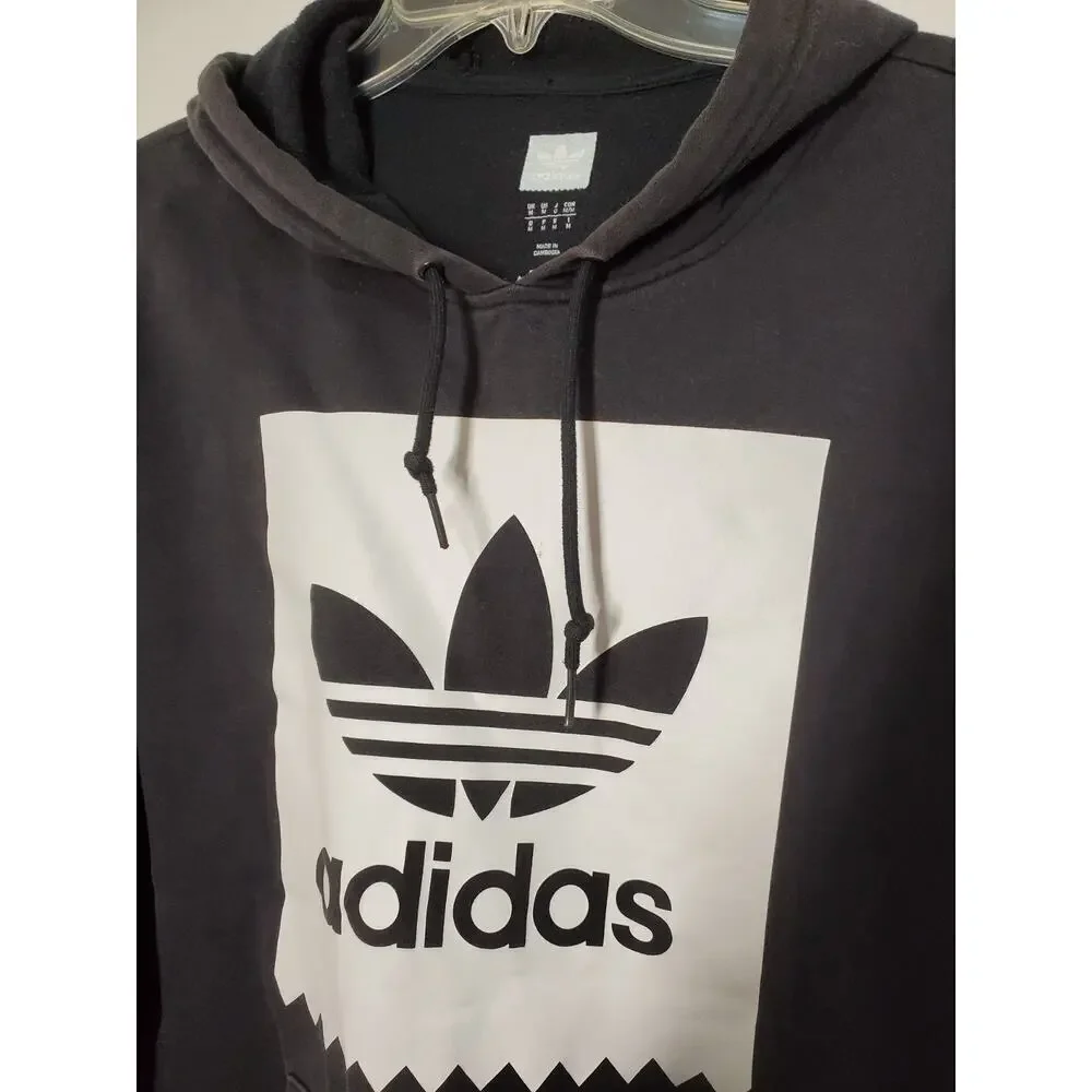 Adidas Originals Trefoil Hoodie Black Size M – Men’s Pullover Sweatshirt